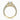Cushion Lab Diamond 18K Yellow Gold Lucént Pavé Shoulder Set Ring