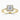 Princess Lab Diamond 18K Yellow Gold Classic Plain Halo Ring