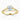Radiant Moissanite 18K Yellow Gold Split Shoulder Solitaire Ring