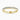 18K Yellow Gold 2.75mm Round Brilliant Moissanite Channel Set Three Quarter Eternity Ring