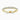 18K Yellow Gold 2.25mm Round Brilliant Moissanite Pavé Set Three Quarter Eternity Ring