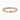 18K Rose Gold 2.25mm Round Brilliant Moissanite Pavé Set Half Eternity Ring