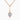 Products 18K Rose Gold Pear Moissanite Halo Drop Pendant