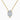 18K Yellow Gold Oval Moissanite 3 Claws Float Pendant