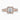 Asscher moissanite 18K Rose Gold Split Shoulder Halo Ring