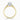 Asscher Lab Diamond 18K Yellow Gold Classic Wedfit Cutdown Ring