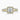 Asscher moissanite 18K Yellow Gold Split Shoulder Halo Ring