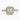 Asscher Lab Diamond 18K Yellow Gold Vintage Pavé Halo Shoulder Set Ring