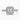 Asscher moissanite Platinum Vintage Pavé Halo Shoulder Set Ring