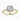 Cushion Lab Diamond 18K Yellow Gold Classic Wedfit Halo Ring