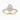 Pear Lab Diamond 18K Yellow Gold Halo Triple Pavé Shoulder Set Ring