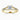 Princess Lab Diamond 18K Yellow Gold Cutdown Split Shoulder Set Ring