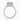 Round Moissanite 18K White Gold Original Halo Shoulder Set Ring