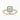 Radiant Lab Diamond 18K Yellow Gold Classic Wedfit Halo Ring