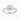 Radiant & Baguette Moissanite 18K White Gold Tension Set Three Stone Ring