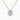 18K Yellow Gold Round Moissanite 6 Claws Float Pendant