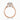Round Moissanite 18K Rose Gold Luxe Halo Shoulder Set Ring