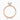 Round Moissanite 18K Rose Gold Simplicity Cutdown Shoulder Set Ring