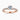 Round Moissanite 18K Rose Gold Triple Pavé Shoulder Set Solitaire Ring