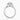 Round Lab Diamond 18K White Gold Luxe Halo Shoulder Set Ring