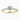 Round Moissanite 18K Yellow Gold Basket Cutdown Shoulder Set Ring