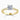 Round Lab Diamond 18K Yellow Gold Classic Wedfit Solitaire Ring