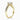 Round Lab Diamond 18K Yellow Gold Cutdown Split Shoulder Set Ring