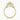Round Lab Diamond 18K Yellow Gold Double Halo Split Shoulder Set Ring
