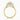 Round Moissanite 18K Yellow Gold Double Halo Split Shoulder Set Ring