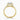 Round Lab Diamond 18K Yellow Gold Halo Split Shoulder Set Ring