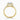 Round Moissanite 18K Yellow Gold Halo Split Shoulder Set Ring