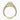Round Lab Diamond 18K Yellow Gold Lucént Pavé Shoulder Set Ring
