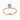 Round Lab Diamond 18K Yellow Gold Offset Pavé Shoulder Set Ring