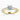 Round Lab Diamond 18K Yellow Gold Openset Solitaire Ring