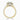 Round Lab Diamond 18K Yellow Gold Original Halo Shoulder Set Ring