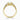 Round Moissanite 18K Yellow Gold Rubover Milgrain Shoulder Set Ring