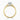 Round Moissanite 18K Yellow Gold Set Lotus Solitaire Ring