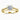 Round Moissanite 18K Yellow Gold Split Shoulder Solitaire Ring