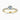 Round Moissanite 18K Yellow Gold Triple Pavé Shoulder Set Solitaire Ring
