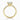 Round Moissanite 18K Yellow Gold Twist Pavé Shoulder Set Ring