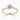 Round Lab Diamond 18K Yellow Gold Twist Solitaire Ring