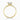 Round Lab Diamond 18K Yellow Gold Twist Solitaire Ring