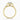 Round Lab Diamond 18K Yellow Gold Vintage Pavé Halo Shoulder Set Ring