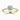 Round Lab Diamond 18K Yellow Gold Vortex Shoulder Set Ring