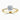 Round Moissanite 18K Yellow Gold Vortex Shoulder Set Ring