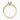 Round Moissanite 18K Yellow Gold Vortex Shoulder Set Ring