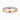 18K Rose Gold 3.00mm Round Brilliant Lab Diamond Channel Set Three Quarter Eternity Ring