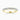 18K Yellow Gold 2.50mm Round Brilliant Cutdown Set Half Moissanite Eternity Ring