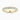18K Yellow Gold 3.50mm Round Brilliant Moissanite Pavé Set Three Quarter Eternity Ring