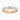 18K Rose Gold 3.25mm Princess Cut Lab Diamond Channel Set Half Eternity Ring